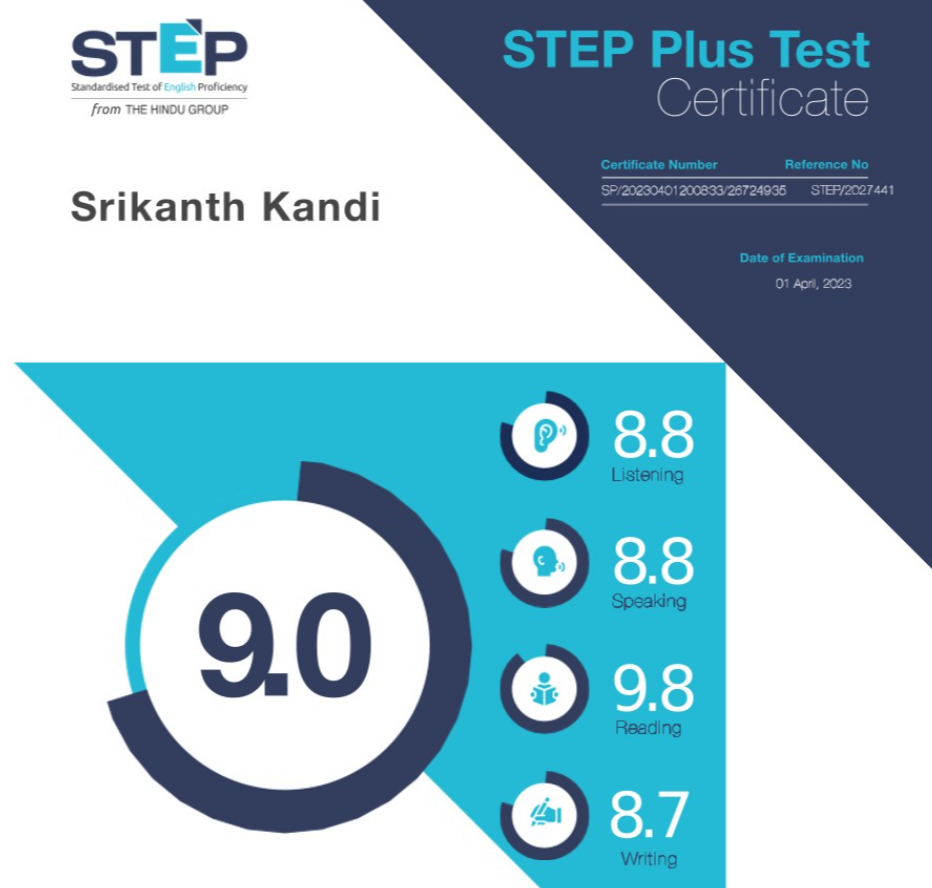 STEP Certificate